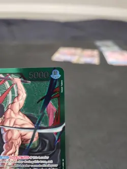 Roronoa Zoro - OP12-020 Green Foil Leader Card From Learn Together - Image 5