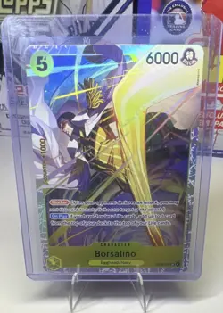 One Piece Borsalino Character Card EB04-058 Egghead Alt Art Holo 6000 English - Image 1