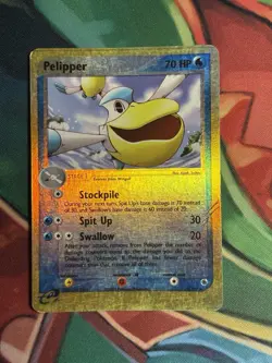 Pelipper 19/109 Ex Ruby and Sapphire Reverse Holo Foil Pokemon Card HP - Image 2