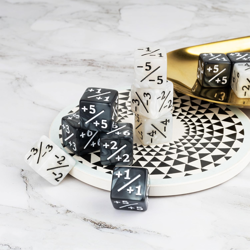 48 Pieces Magic Counter Dice plus 1 MTG Counters Dice Set Marble Life Buff Token - Image 4