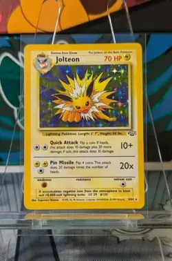 Pokemon TCG VTG WOTC Jungle Unlimited Jolteon 4/64 Holo Rare NM/LP - Image 1