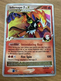 Infernape Lv.X 108/111 Rising Rivals Ultra Rare Holo Pokemon TCG MP FAST SHIP - Image 1