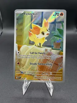 Fennekin 080 Illustration Rare Black Star Promo ME: Chaos Rising Pokemon TCG NM - Image 1