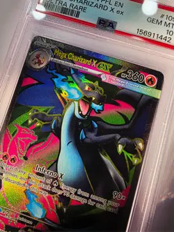 🔥 Mega Charizard X ex 109 🔥 2025 Pokemon Phantasmal Flames PFL EN 💎 PSA 10 💎 - Image 2