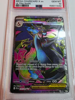 🔥 Mega Charizard X ex 109 🔥 2025 Pokemon Phantasmal Flames PFL EN 💎 PSA 10 💎 - Image 3