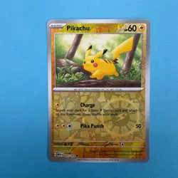 Pikachu 25/165 - (Reverse Cosmos Holo) (Costco Exclusive) Pokemon TCG - Image 1