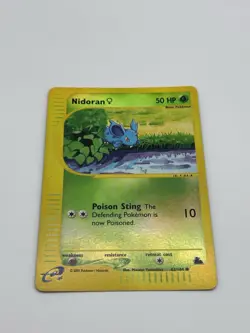 Nidoran F 88/144 Skyridge Reverse Holo Pokemon TCG E-Reader HP - Image 1