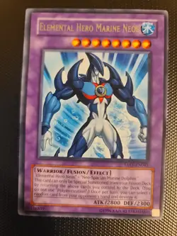 YuGiOh Elemental Hero Marine Neos Rare TAEV-EN041 Unlimited Edition LP - Image 1