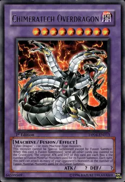 Chimeratech Overdragon - Rare 1st Edition DP04-EN013 - LP - YuGiOh - Image 1