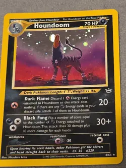 Houndoom Neo Revelation Holo Card 8/64 Unlimited Rare Pokemon TCG - Image 4