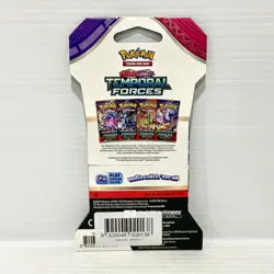1x Temporal Forces - Scarlet & Violet Sealed Pokemon Card Sleeved Booster Pack - Image 2
