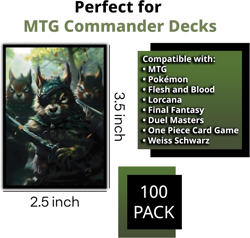Squirrel General Card Game Sleeves - 100 Pack - Compatible with MTG and Other Tc - Image 4