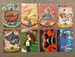 2000 Topps Pokemon TV Animation Series 2 Cards Lot With Geodude Stick On 7 Of 10 - Image 1