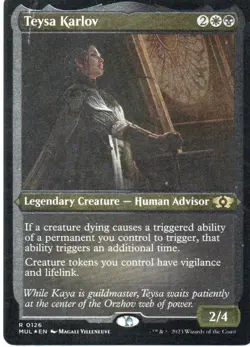 MTG: MOM: Multiverse Legends: Foil Etched Teysa Karlov: Lightly Played Condition - Image 1