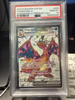 PSA 10 | 2023 Pokemon SVP Charizard Ex Premium Collection Promo #056 - Image 1