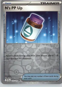 N's PP Up 153/159 Uncommon Journey Together Pokemon Reverse Holo Near Mint - Image 1