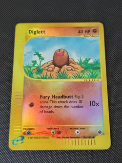 Diglett 106/165 - Pokemon 2002 - Expedition - Reverse Holo - Vintage e-Reader - Image 3