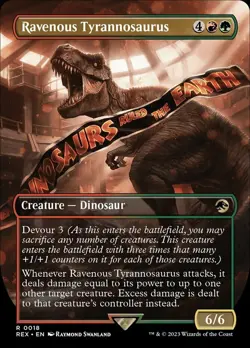 [1x] Ravenous Tyrannosaurus - Borderless - Near Mint, English - The Lost Caverns - Image 1