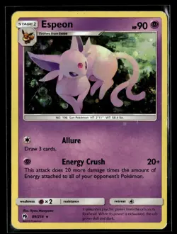 Pokemon TCG Blister Exclusives #089/214 Espeon Cosmos Holo - Image 1