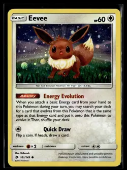 Pokemon TCG #101/149 Eevee Cosmos Holo - Image 1