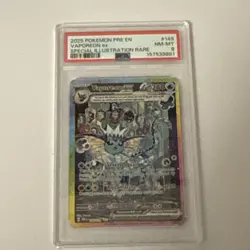 Pokemon Vaporeon ex Special Illustration Rare 149/131 Prismatic Evolutions PSA8 - Image 1