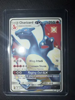 Pokemon Charizard GX Hidden Fates Shiny, from pack to sleeve, perfect condition - Image 1