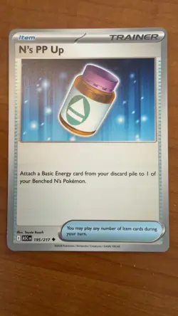 N's PP Up 195/217 Uncommon Ascended Heroes Pokemon Card Near Mint - Image 1