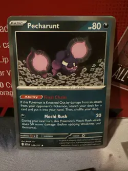 Pecharunt 143 Ascended Heroes Holo Darkness Pokemon Card NM - Image 1