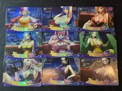 One Piece 9 Holo Foiled Collectible Waifu Character Anime Full Art Cards - Image 1