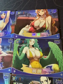 One Piece 9 Holo Foiled Collectible Waifu Character Anime Full Art Cards - Image 4