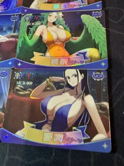 One Piece 9 Holo Foiled Collectible Waifu Character Anime Full Art Cards - Image 5