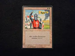 MTG 1x Revised white rare LP German FBB Crusades - ships with tracking - Image 1