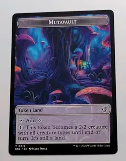 MTG - Lorwyn Eclipsed: Elk (0002) Mutavault (0011) - Token - Near Mint - Image 2