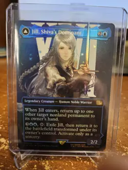 Magic: The Gathering Final Fantasy Jill, Shiva's Dominant Borderless #0378 FOIL - Image 1