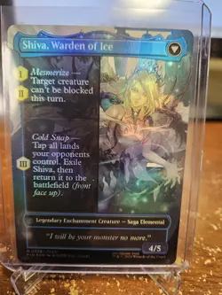 Magic: The Gathering Final Fantasy Jill, Shiva's Dominant Borderless #0378 FOIL - Image 2