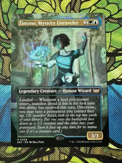 Zimone, Mystery Unraveler (Borderless) Duskmourn: House of Horror Regular - Image 1