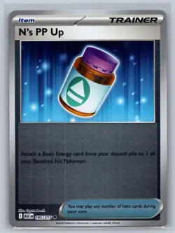 N's PP Up 195/217 Uncommon Ascended Heroes Pokemon Card Reverse Holo A020-043 NM - Image 1