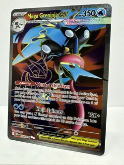 Mega Greninja ex Pokemon Chaos Rising 100/086 Full Art Ultra Rare NM ! - Image 3