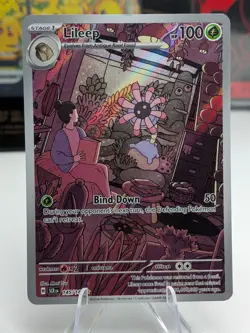 Lileep 145/142 Pokemon TCG Stellar Crown Illustration Rare Full Art Holo - Image 1