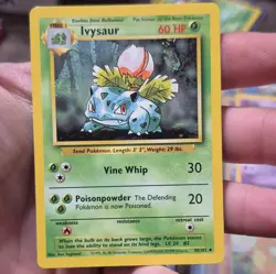 Pokemon TCG Base Set Ivysaur 30/102 Uncommon Regular English 1999 60HP - Image 1