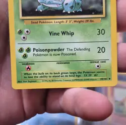Pokemon TCG Base Set Ivysaur 30/102 Uncommon Regular English 1999 60HP - Image 2