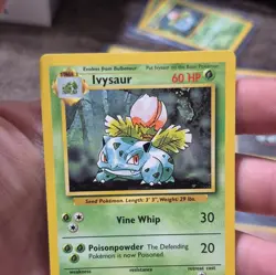 Pokemon TCG Base Set Ivysaur 30/102 Uncommon Regular English 1999 60HP - Image 3