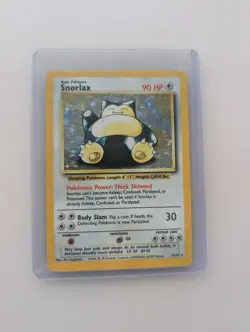 Snorlax 11/64 Rare Holo Pokemon NO SYMBOL ERROR MP/HP - Image 1