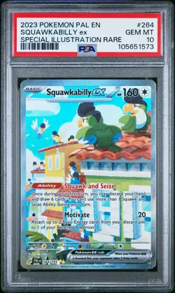 PSA 10 - Squakabilly ex SAR 264/193 SV Paldea Evolved - Pokemon - Image 1