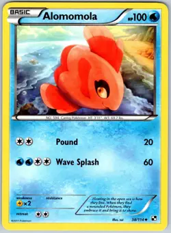 Alomomola 38/114 Uncommon Black & White Pokemon Near Mint - Image 1
