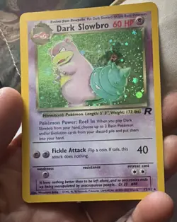 Dark Slowbro 12/82 Team Rocket Holo Rare Unlimited English 60HP Stage 1 Arita - Image 3