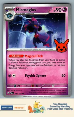 [STAMPED] Mismagius #88/193 - Trick or Trade BOOster - Pokemon TCG - 4917 - Image 1