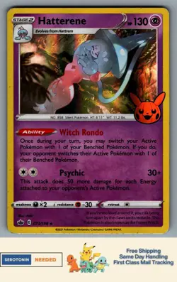 [HOLO] Hatterene #73/198 - STAMPED Trick or Trade BOOster - Pokemon - 4472 - Image 1
