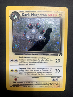 Dark Magneton 11/82 Pokemon Team Rocket-Unlimited Edition Holo Rare Vintage MP - Image 1