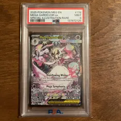 2025 POKEMON MEG EN-MEGA EVOLUTION #178 MEGA GARDEVOIR EX PSA 9 - Image 1